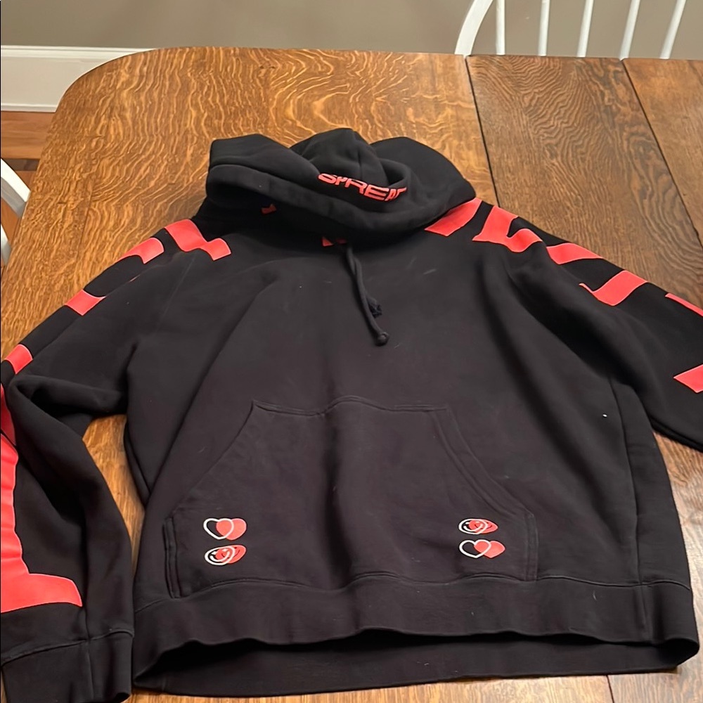 DT Spread Positivity Black and Red Hoodie
